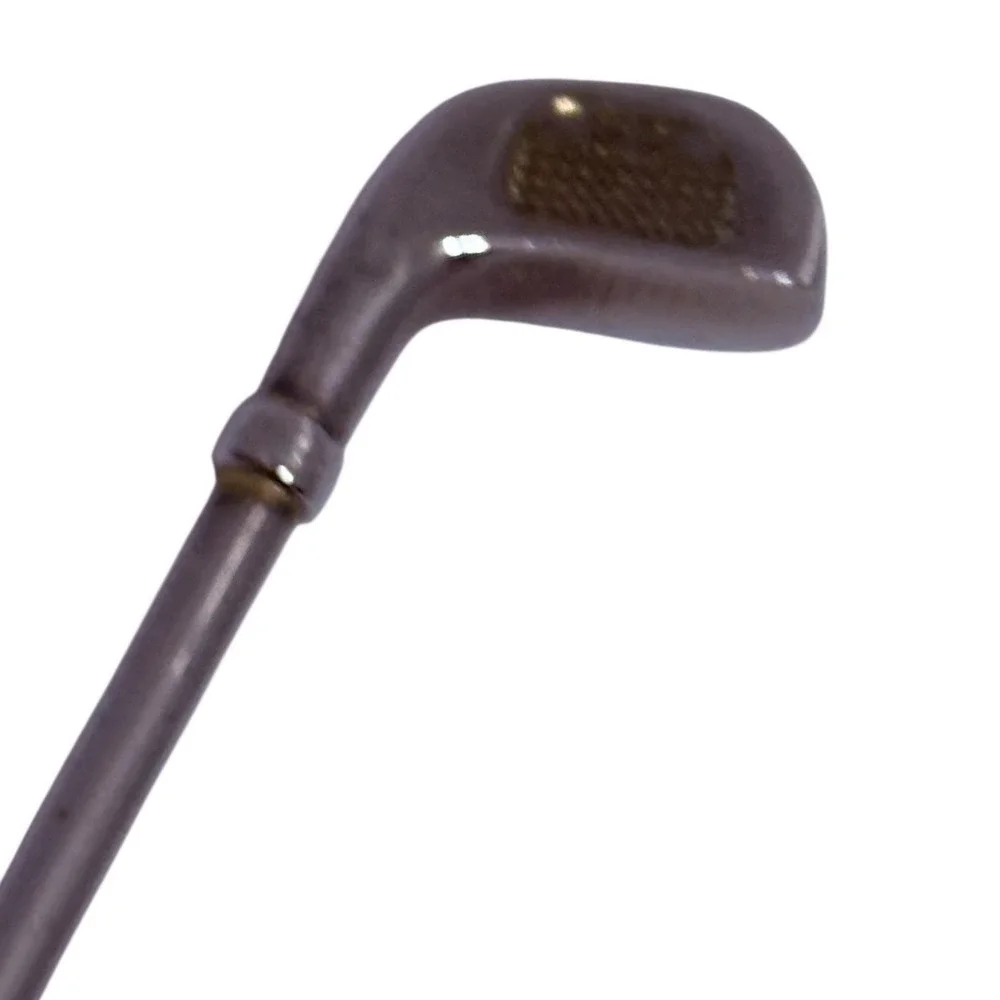 Vintage Golf Club Long Handled Shoehorn Silver Metal Tone Golfer Valet Gift MCM